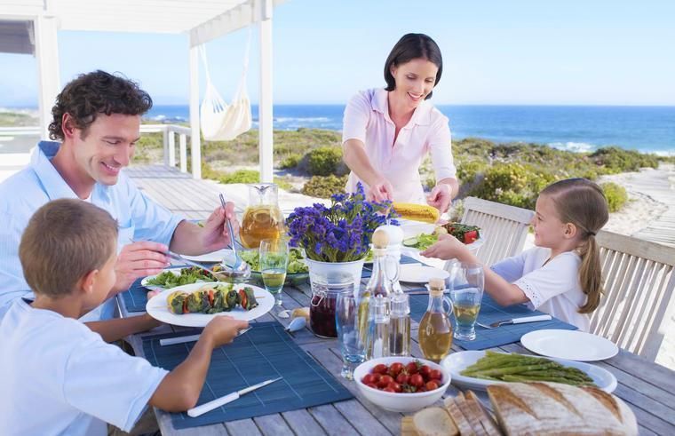 Familienurlaub mit Kindern im Ferienhaus am Strand