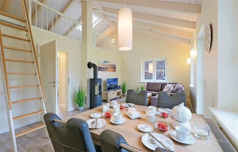 Wohnbereich im Ferienhaus in Dagebüll