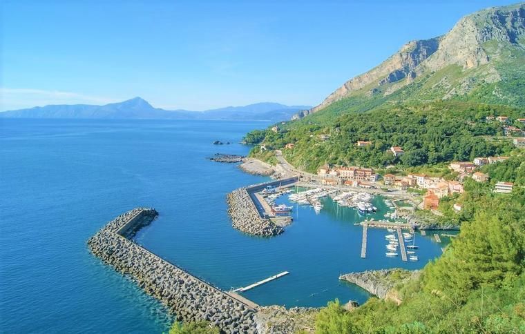 Blick auf die Küste von Maratea