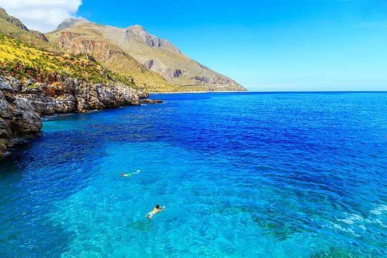 Bucht in Sizilien