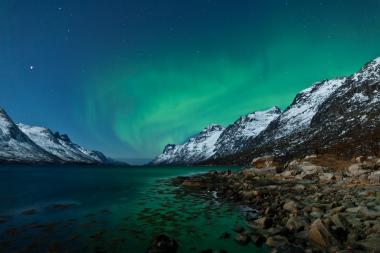 Nordlichter beim Urlaub in Norwegen